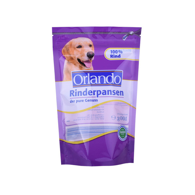 Recycle Waterproof pet food pouches recycling gusseted organza bags wholesale thermal plastic bags