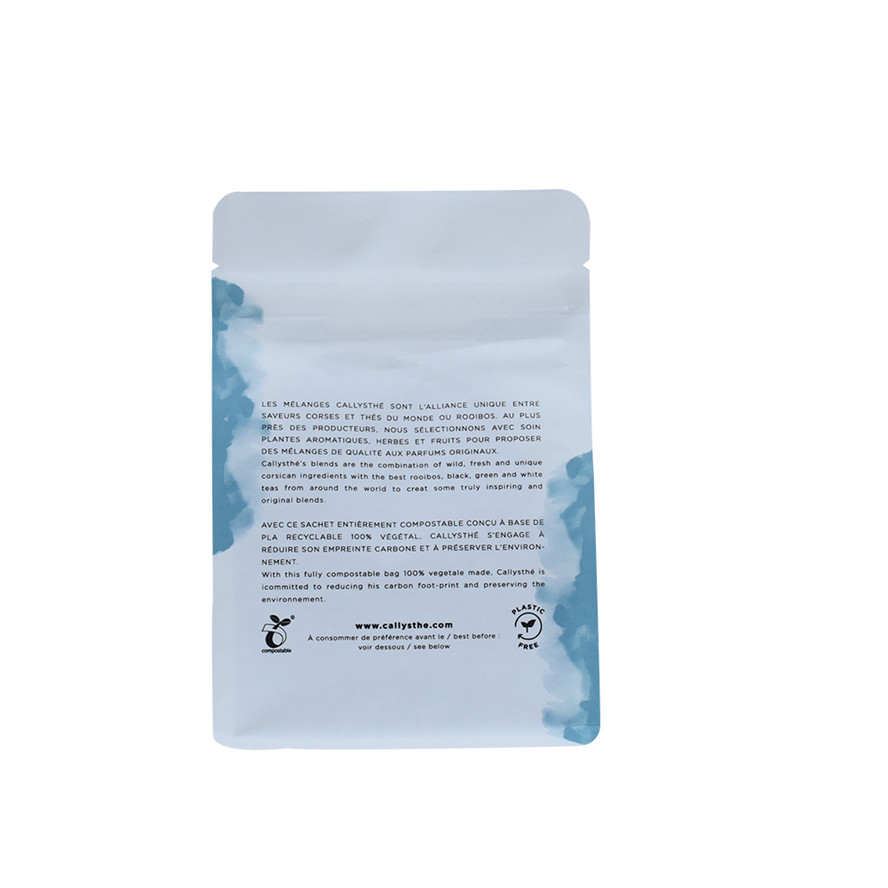 Laminated Recyclable Materials Packaging Pouches Organic Malva Leaf Tea Bag