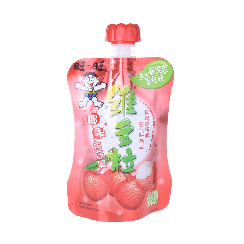 China Supplier Eco Friendly Made From Sugar Cane Bottle Shape Juice Pouch Sachet