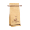 New Design Hot Stamping Flat Bottom Paper Custom Biodegradable Plastic Sample Size Coffee Bags