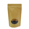 Brown kraft heat seal foil bags customized-size food packaging with zip lock
