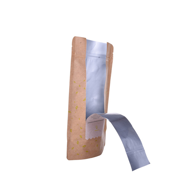 Heat sealed Biodegradable kraft paper Black Tea Bags Standup