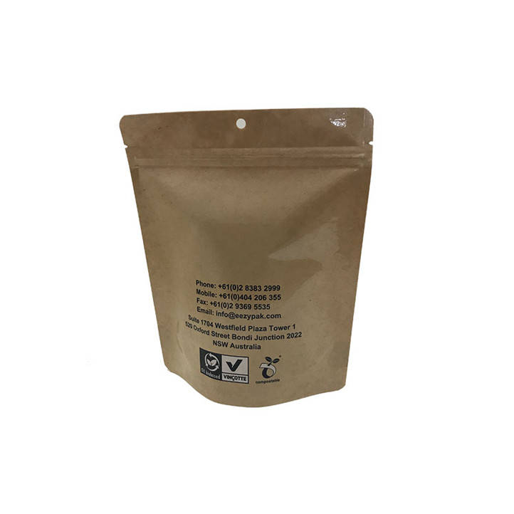 Recyclable Material Tear Off Zip 12oz Coffee Bag with One Way Valve Supplier