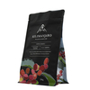 High quality square bottom coffee zip lock bag black with valve