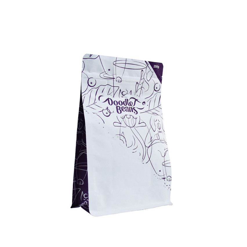 Best Price Custom Design Eco Friendly Zip Lock Flat Bottom Coffee Bags Wholesale
