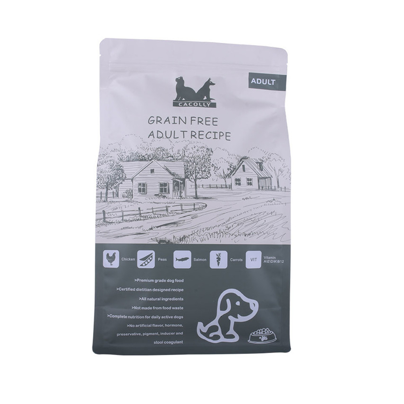 Eco Friendly Creative Design Resealable Ziplock NK Fold Flat Pet Food Bag Wholesale