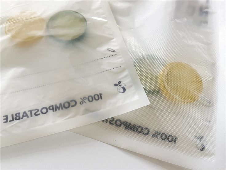 New Style Custom Made Heat Seal Compostable Vacuum Bag Plastic