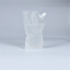 Recycled clear laminated spout pouch packaging for jucie