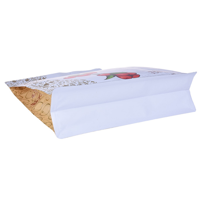 8 side seal custom eco friendly cookie bags printed logo with ziplock 