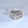 Custom flat bottom clear plastic bags bread packaging with gusset