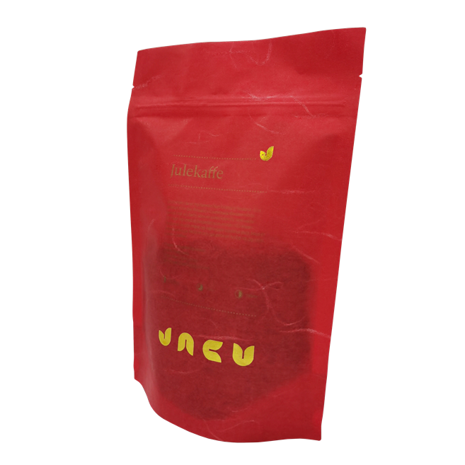 Resealable Laminated Material Rice Paper Stand Pouch Bag with Ziplock