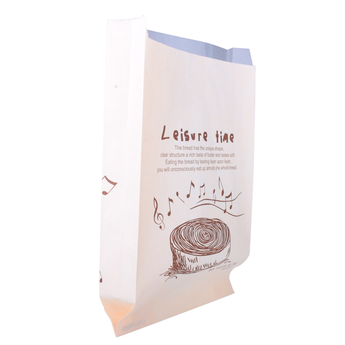 Side gusset printed biodegradable bakery packaging with clear window