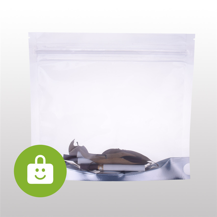 Top Quality Biodegradable Stand Up Packaging Pouch with Child Resistant Zipper Stocks Wholesale