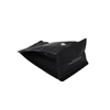 Customized Print Waterproof Recyclable Materials Pocket Zip Black Pouch Bag