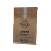 High barrier 340g coffee sustainable custom packaging with valve in square bottom