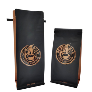 Custom Printed Flat Bottom Gusset Pouch Various Coffee Packing Bag