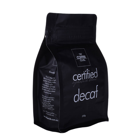 ECO Comopostable Laminated Flat Bottom Bag With One Way Valve Various Sizes