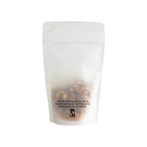 High Quality Matte Printing Biodegradable Round Bottom Zipper Bag Wholesale