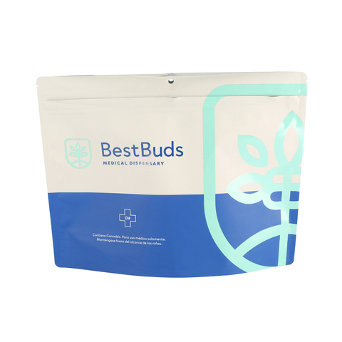 Laminated Material Aluminum Foil Medical Marijuana Packaging Stand Up Bag with Zipper