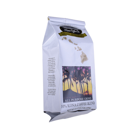 340g laminated plastic bag for ground coffee with valve