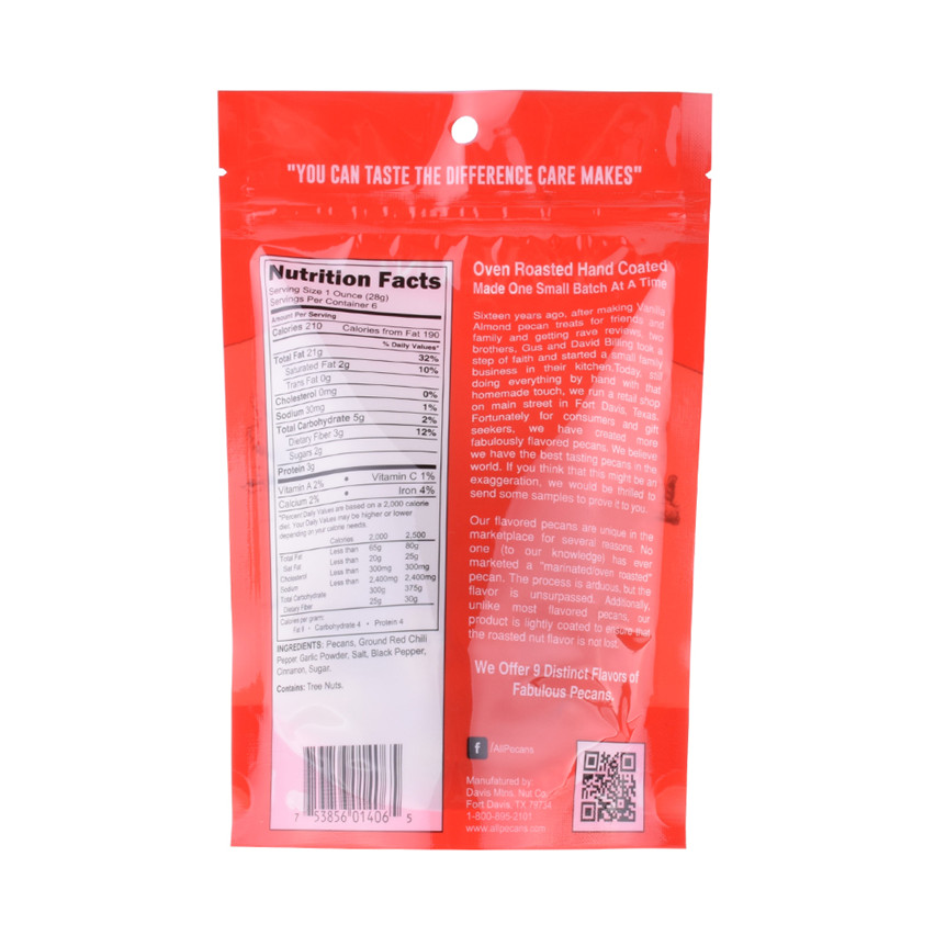 OEM Custom Printed Food Packaging Plastic Bag
