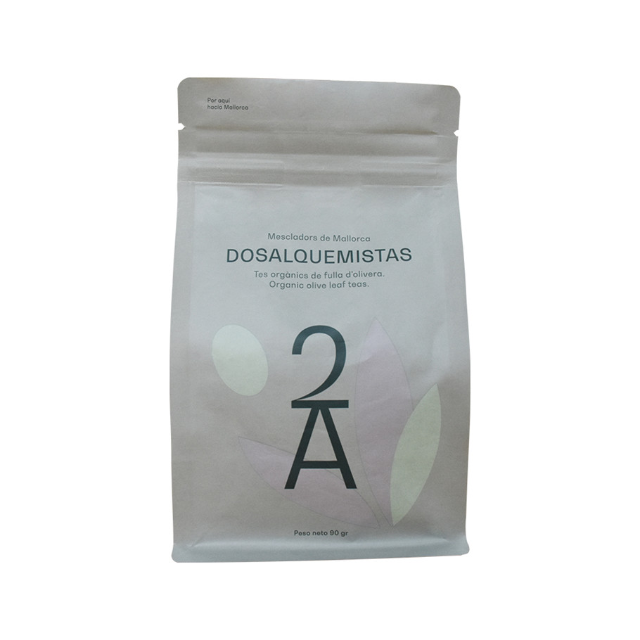 Custom Logo Recyclable Flat Bottom Tea Bag