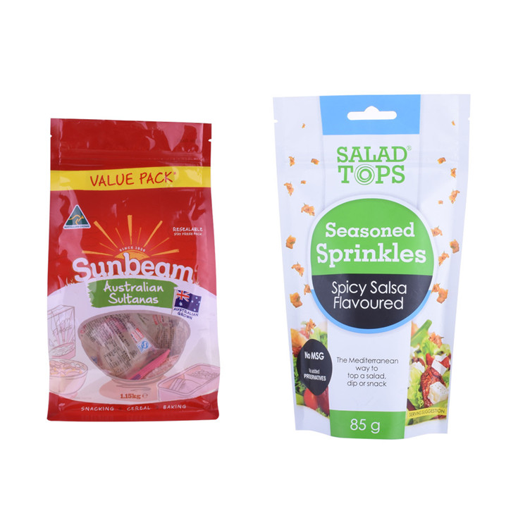 Customized K Bottom Seal Pouch Bags For Food