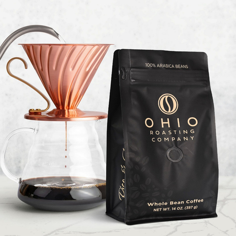 Low Carbon Emission Round Bottom Resealable Recyclable Bioplastic Bio Coffee Bags