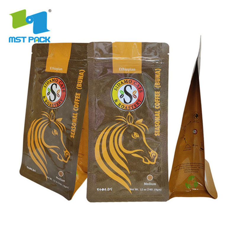 Eco Transparent Bag Of Ground Coffee