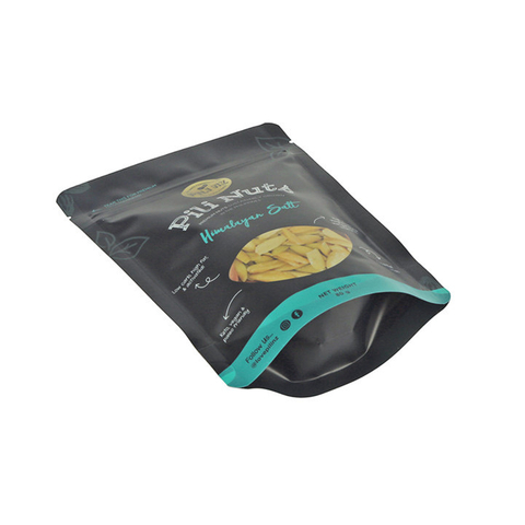 Custom Logo Laminated Material Quad Seal Flexible Packaging Wholesale Poly Nuts Vacuum Bag