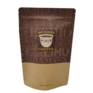Customized Print Transparent Sachet Compostable Stand Up Bag Customs Packaging Coffee Bag Stamp