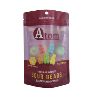 Low Moq Black Matte Tear Off Zip Digital Printing on Plastic Pouches Resealable Stand Up Pouch Bag Food Packaging