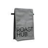 Empty plastic coffee bags in bulk side gusset pouch with zipper