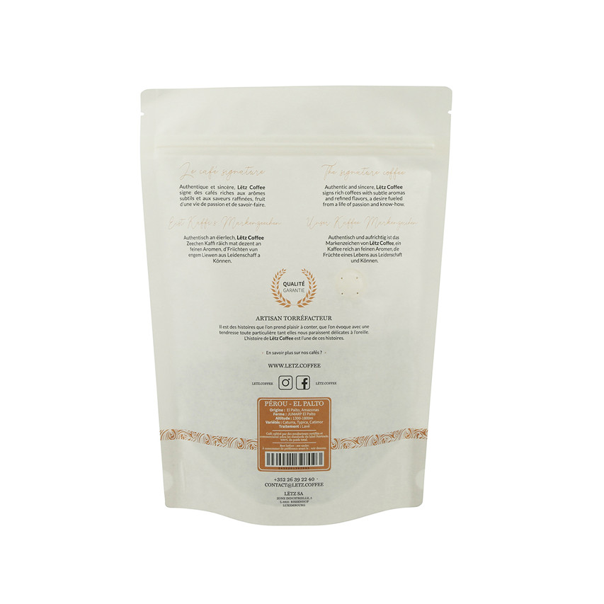 High Quality Biodegradable Food Packaging Recycling Biodegradable Ziplock Bags Coffee Packaging Business