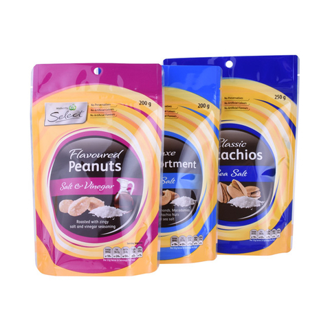 High Quality Rip Zip Paper Sachet Packaging Clear Reclosable Bags Compostable Cellophane Bags