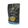 Eco-friendly Zipper Seal Varnishing Corn Starch Based Biodegradable Flat Bottom Kraft Paper Plastic Food Packaging Heat Sealable Bag