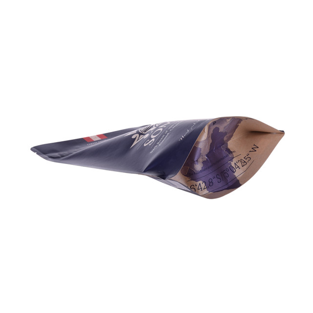 Compostable zipper coffee & tea packaging for 250g coffee packing