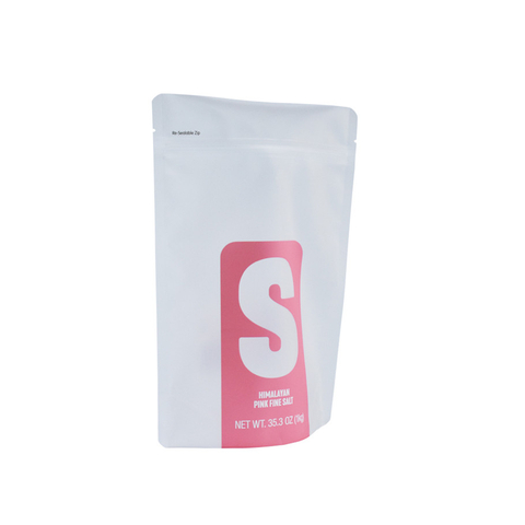 Trasparent Window Doypack Stand Up Pouch With Resealable Zipper