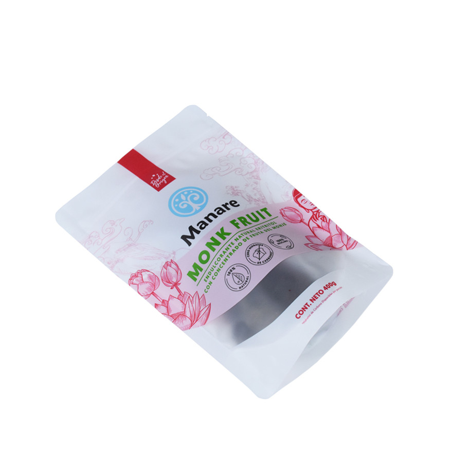 Recyclable Customized Printed Stand Up Pouch With Resealable Zipper