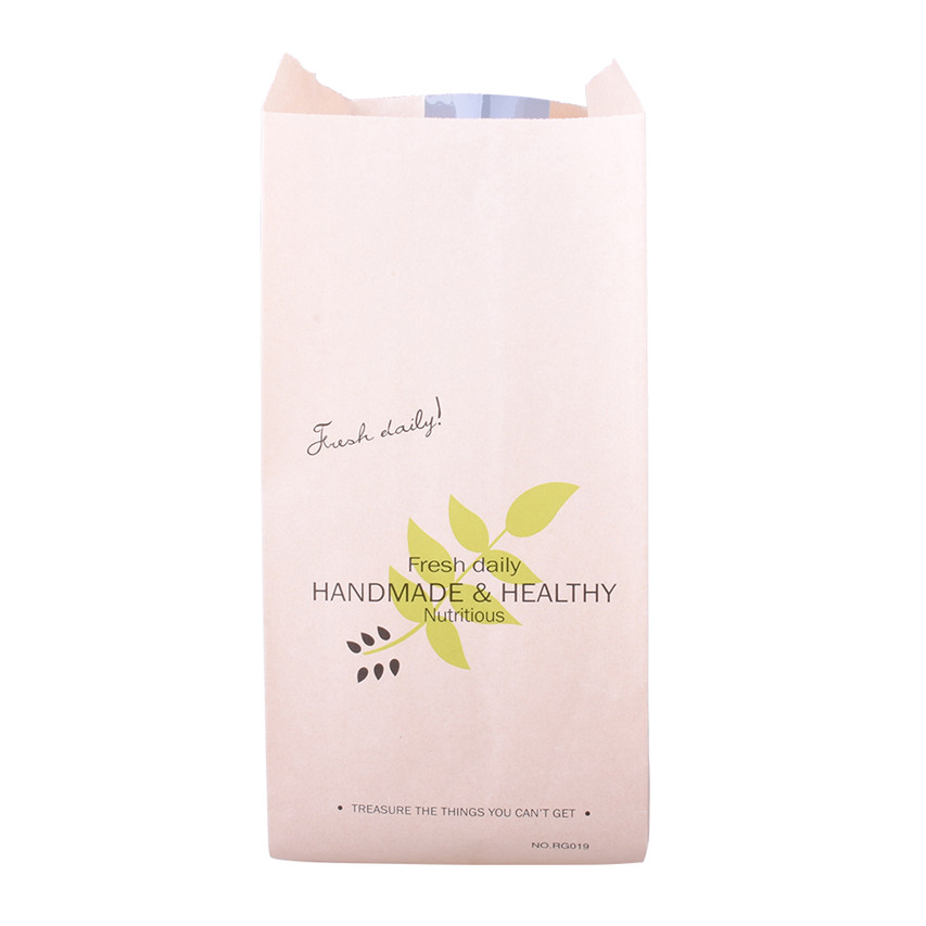 New Style Easy Tear Micro Kraft Bags Sustainable Pouches Bread Bag Paper