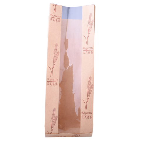Digital Printing Ziplock Top Kraft Pouches Sustainable Packaging Startups Paper Bread Bag