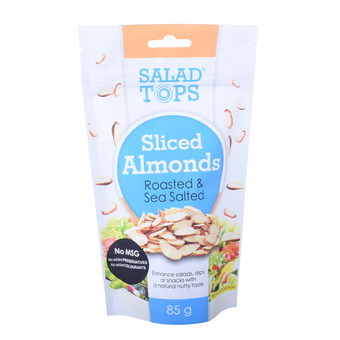 Best quality custom aluminum foil stand up bag for nuts packaing with zipper