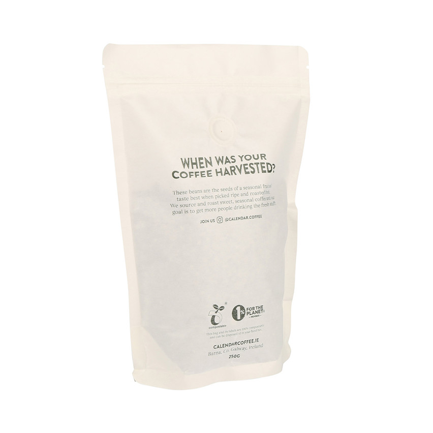 Best Price Custom Logo Compostable 8 Oz Kraft Paper Coffee Bags