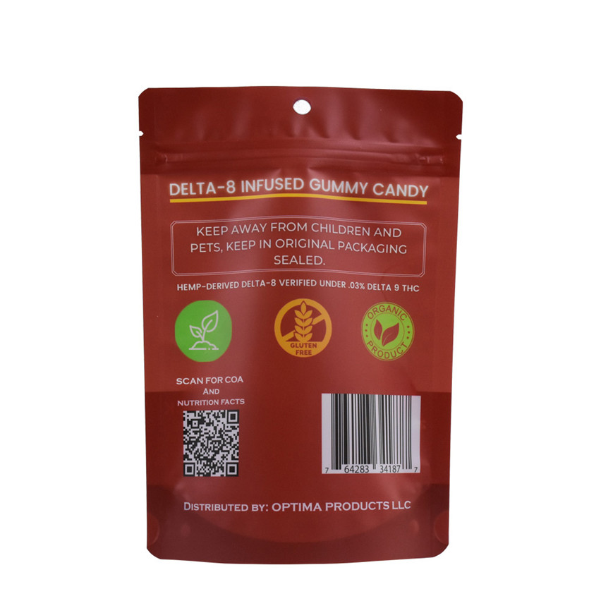 Recyclable Plastic Custom Production Stand Up Candy Bag Wholesale