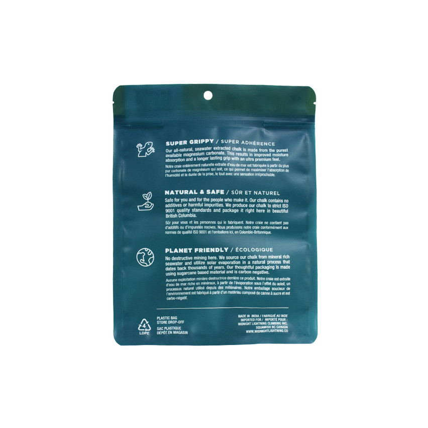 Custom Design Pcr Flat Bottom Nutrition Powder Packaging Bag Wholesale