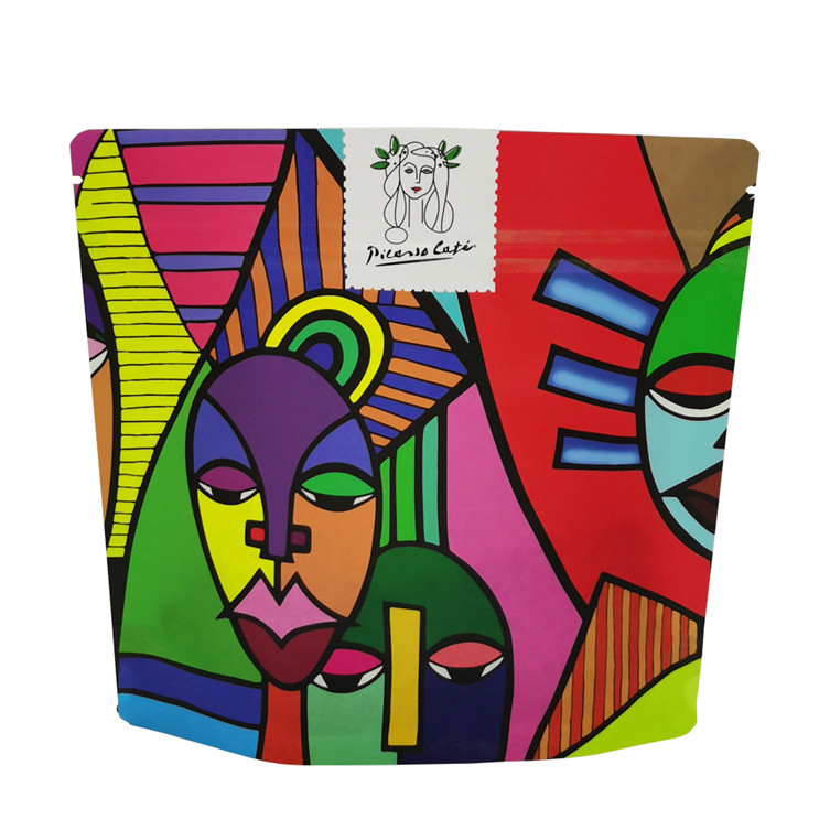 Digital Printing Full Matte Finish 8 Oz Stand Up Coffee Zipper Pouch