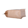 Laminated recyclable paper coffee bag with valve in box shaped packaging