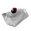 Heat seal standup bag for wine 2 litre with handle
