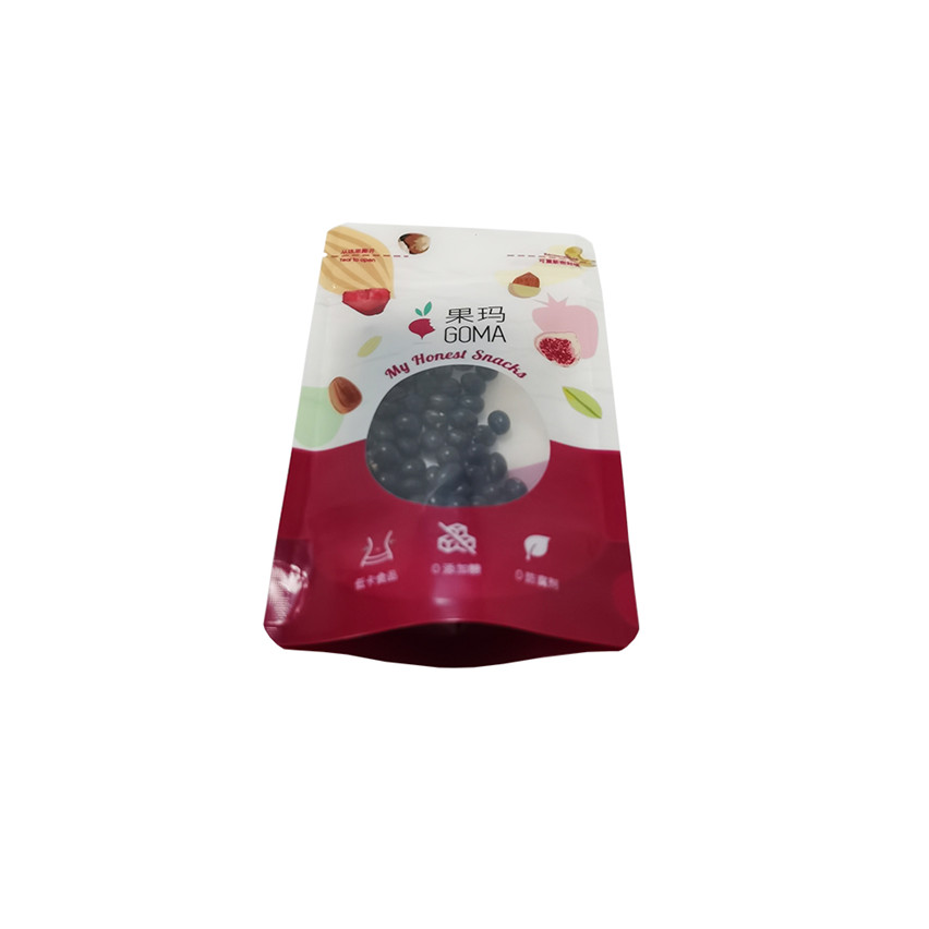 Customized Print Resealable Ziplock Plastic Stand Up Dried Fruit Packaging Bags Wholesale