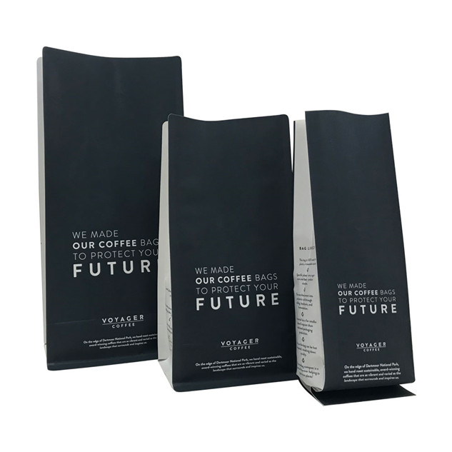 Customized Matt Finish Heat Seal Biodegradable Flat Bottom Packaging Logo
